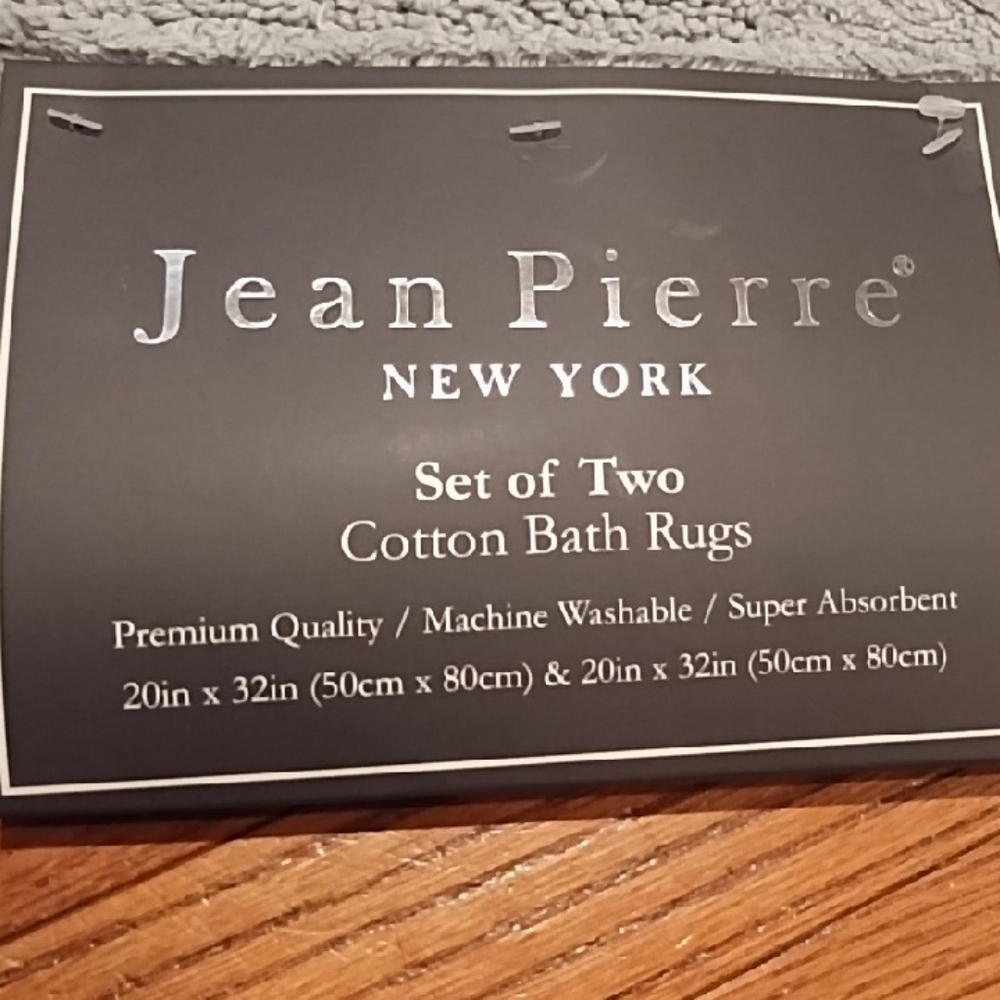 Jean Pierre New York "His & Hers" Bath Mat Set - Picture 2 of 6